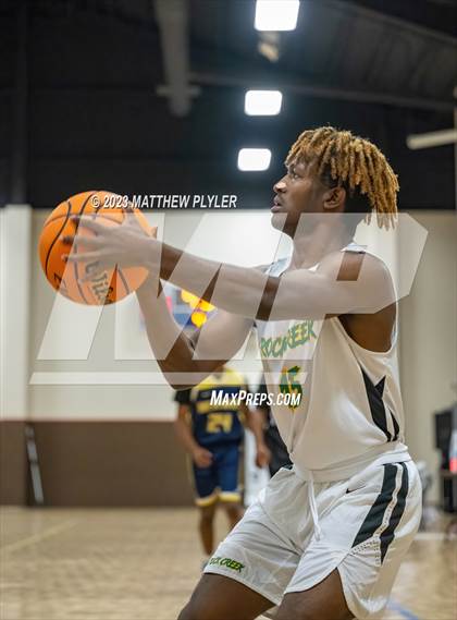 Thumbnail 3 in Rock Creek Christian Academy vs Heirway Christian Academy (Veterans Showcase) photogallery.