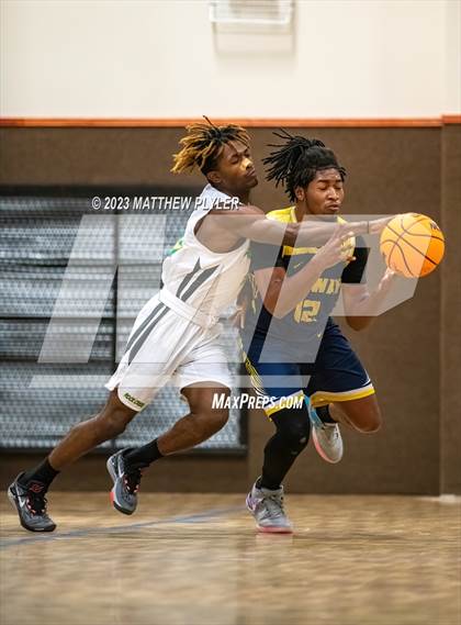 Thumbnail 1 in Rock Creek Christian Academy vs Heirway Christian Academy (Veterans Showcase) photogallery.