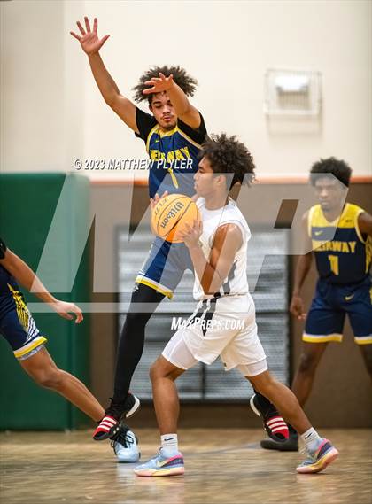 Thumbnail 2 in Rock Creek Christian Academy vs Heirway Christian Academy (Veterans Showcase) photogallery.