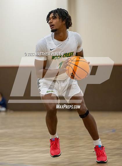 Thumbnail 1 in Rock Creek Christian Academy vs Heirway Christian Academy (Veterans Showcase) photogallery.