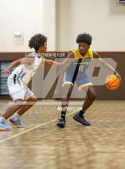 Thumbnail 2 in Rock Creek Christian Academy vs Heirway Christian Academy (Veterans Showcase) photogallery.