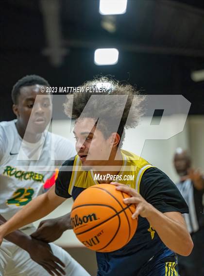 Thumbnail 1 in Rock Creek Christian Academy vs Heirway Christian Academy (Veterans Showcase) photogallery.