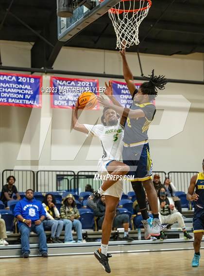 Thumbnail 1 in Rock Creek Christian Academy vs Heirway Christian Academy (Veterans Showcase) photogallery.