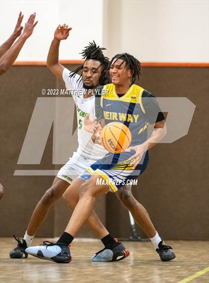 Thumbnail 2 in Rock Creek Christian Academy vs Heirway Christian Academy (Veterans Showcase) photogallery.