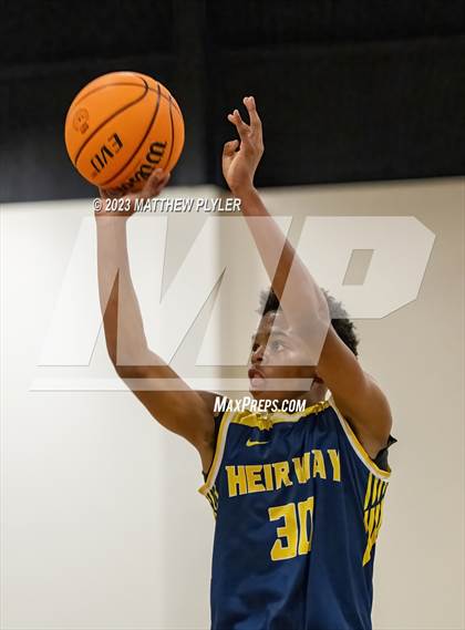 Thumbnail 2 in Rock Creek Christian Academy vs Heirway Christian Academy (Veterans Showcase) photogallery.