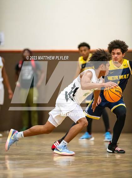 Thumbnail 1 in Rock Creek Christian Academy vs Heirway Christian Academy (Veterans Showcase) photogallery.