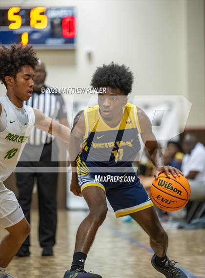Thumbnail 1 in Rock Creek Christian Academy vs Heirway Christian Academy (Veterans Showcase) photogallery.
