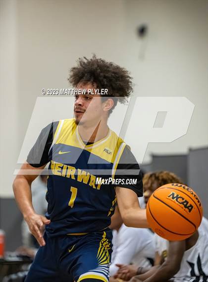Thumbnail 3 in Rock Creek Christian Academy vs Heirway Christian Academy (Veterans Showcase) photogallery.