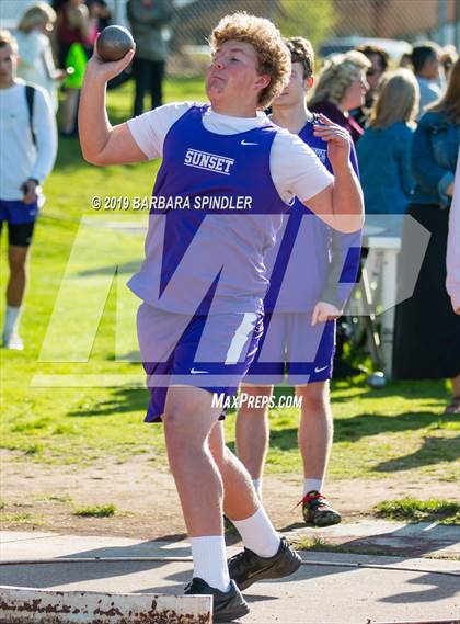 Thumbnail 2 in Southridge @ Sunset (Boys' Track and Shot Put) photogallery.