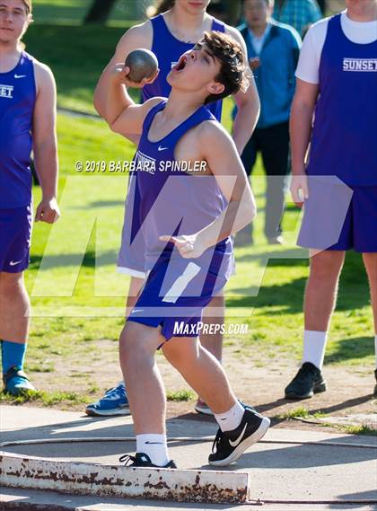 Thumbnail 3 in Southridge @ Sunset (Boys' Track and Shot Put) photogallery.