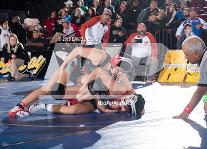 Thumbnail 1 in CIF State Girls Wrestling Championships (Semifinal) photogallery.