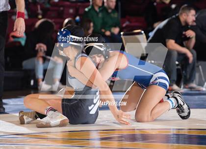 Thumbnail 2 in CIF State Girls Wrestling Championships (Semifinal) photogallery.