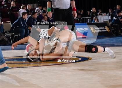 Thumbnail 3 in CIF State Girls Wrestling Championships (Semifinal) photogallery.