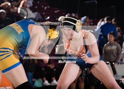 Thumbnail 1 in CIF State Girls Wrestling Championships (Semifinal) photogallery.