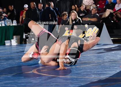 Thumbnail 1 in CIF State Girls Wrestling Championships (Semifinal) photogallery.