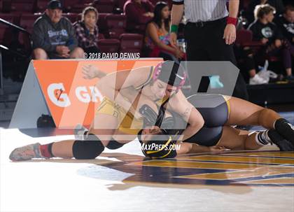 Thumbnail 3 in CIF State Girls Wrestling Championships (Semifinal) photogallery.