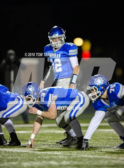 Thumbnail 2 in Newman Central Catholic vs. Gibson City-Melvin-Sibley (IHSA 2A Quarterfinal Playoff) photogallery.