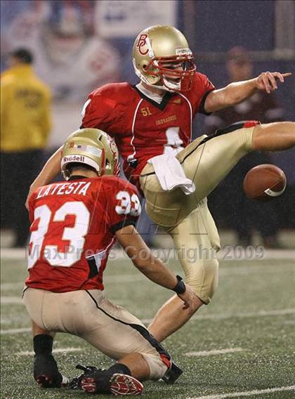 Thumbnail 1 in Bergen Catholic vs. Iona Prep (Kickoff Classic) photogallery.