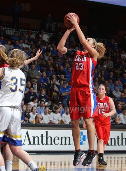 Thumbnail 2 in Berlin vs. Bacon Academy (CIAC Class M Final) photogallery.