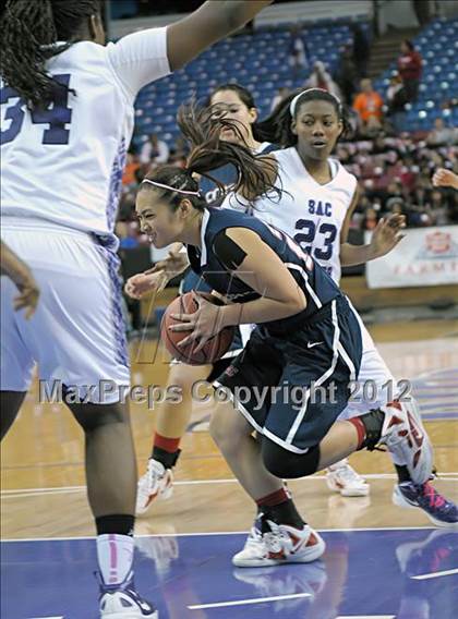 Thumbnail 3 in Modesto Christian vs. Sacramento (CIF SJS D3 Final) photogallery.