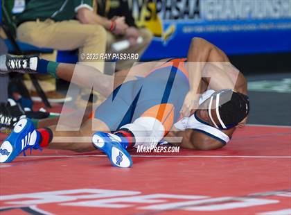 Thumbnail 1 in NYSPHSAA Wrestling Championships - Pigtails and Preliminaries photogallery.