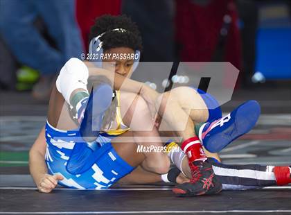 Thumbnail 2 in NYSPHSAA Wrestling Championships - Pigtails and Preliminaries photogallery.