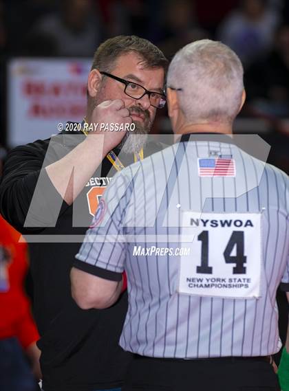 Thumbnail 2 in NYSPHSAA Wrestling Championships - Pigtails and Preliminaries photogallery.