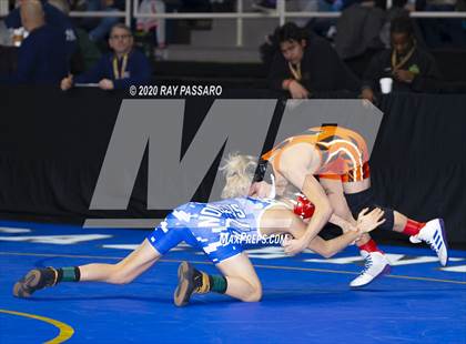 Thumbnail 1 in NYSPHSAA Wrestling Championships - Pigtails and Preliminaries photogallery.
