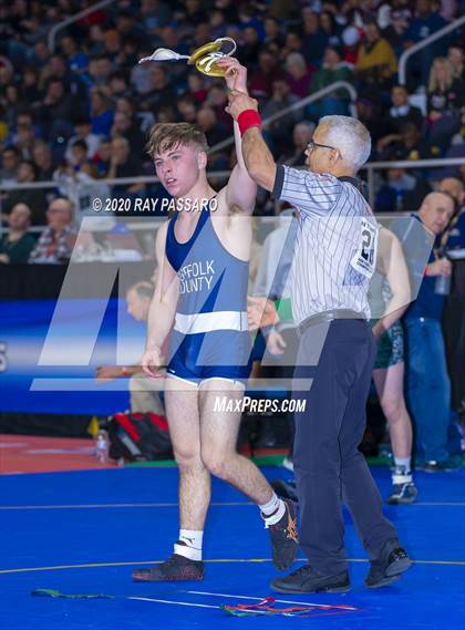 Thumbnail 1 in NYSPHSAA Wrestling Championships - Pigtails and Preliminaries photogallery.