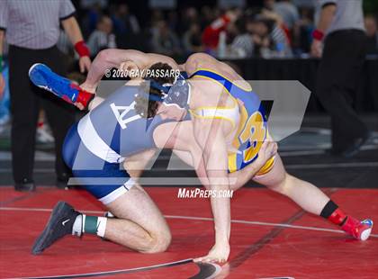 Thumbnail 1 in NYSPHSAA Wrestling Championships - Pigtails and Preliminaries photogallery.