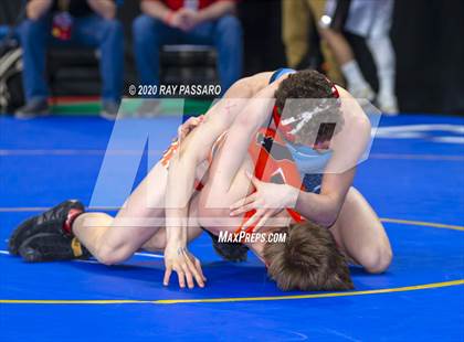 Thumbnail 1 in NYSPHSAA Wrestling Championships - Pigtails and Preliminaries photogallery.