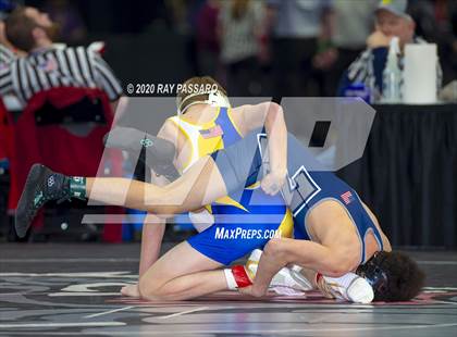 Thumbnail 3 in NYSPHSAA Wrestling Championships - Pigtails and Preliminaries photogallery.