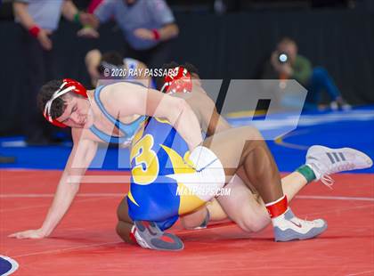 Thumbnail 3 in NYSPHSAA Wrestling Championships - Pigtails and Preliminaries photogallery.