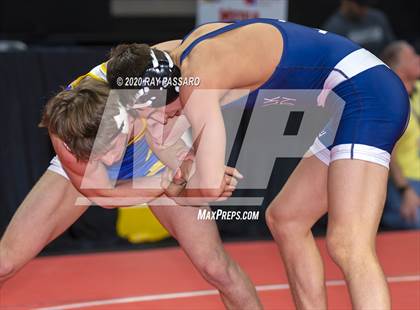 Thumbnail 1 in NYSPHSAA Wrestling Championships - Pigtails and Preliminaries photogallery.