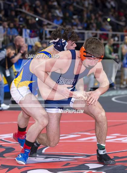 Thumbnail 2 in NYSPHSAA Wrestling Championships - Pigtails and Preliminaries photogallery.