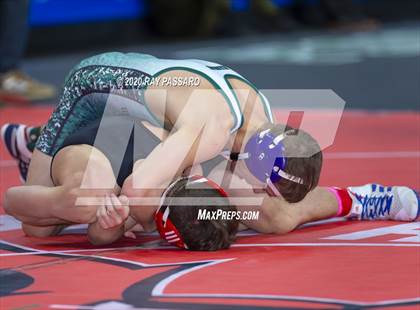 Thumbnail 3 in NYSPHSAA Wrestling Championships - Pigtails and Preliminaries photogallery.