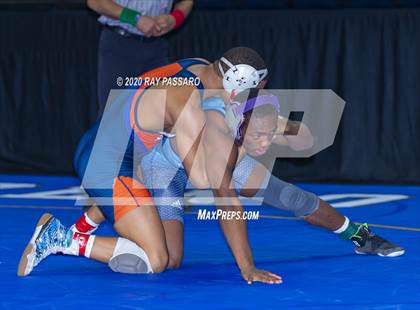Thumbnail 3 in NYSPHSAA Wrestling Championships - Pigtails and Preliminaries photogallery.