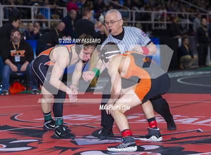 Thumbnail 1 in NYSPHSAA Wrestling Championships - Pigtails and Preliminaries photogallery.
