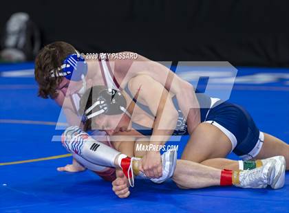 Thumbnail 1 in NYSPHSAA Wrestling Championships - Pigtails and Preliminaries photogallery.