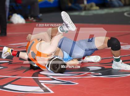 Thumbnail 1 in NYSPHSAA Wrestling Championships - Pigtails and Preliminaries photogallery.
