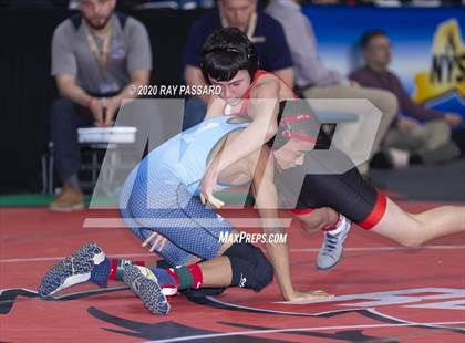 Thumbnail 3 in NYSPHSAA Wrestling Championships - Pigtails and Preliminaries photogallery.