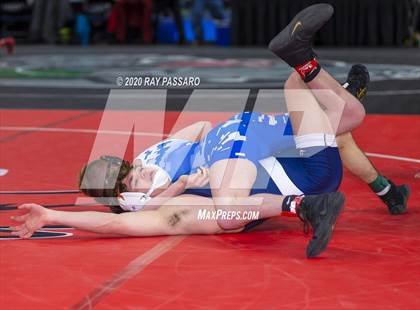 Thumbnail 3 in NYSPHSAA Wrestling Championships - Pigtails and Preliminaries photogallery.