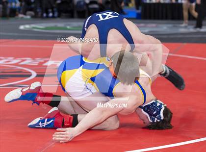 Thumbnail 3 in NYSPHSAA Wrestling Championships - Pigtails and Preliminaries photogallery.