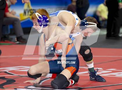 Thumbnail 1 in NYSPHSAA Wrestling Championships - Pigtails and Preliminaries photogallery.