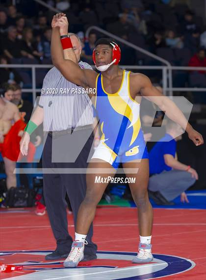 Thumbnail 3 in NYSPHSAA Wrestling Championships - Pigtails and Preliminaries photogallery.