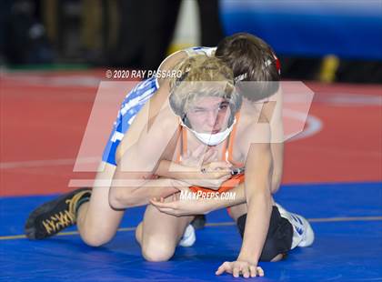 Thumbnail 3 in NYSPHSAA Wrestling Championships - Pigtails and Preliminaries photogallery.