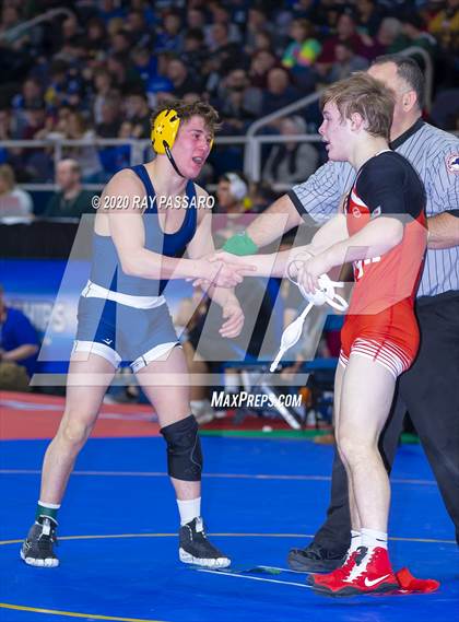 Thumbnail 2 in NYSPHSAA Wrestling Championships - Pigtails and Preliminaries photogallery.