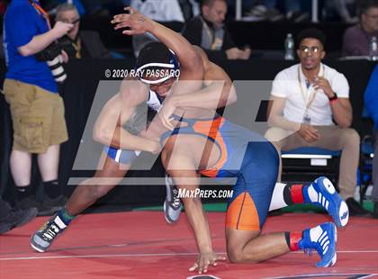 Thumbnail 1 in NYSPHSAA Wrestling Championships - Pigtails and Preliminaries photogallery.