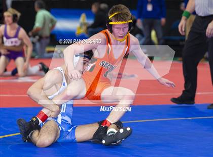 Thumbnail 3 in NYSPHSAA Wrestling Championships - Pigtails and Preliminaries photogallery.