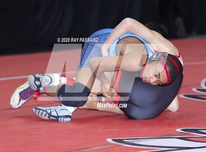 Thumbnail 1 in NYSPHSAA Wrestling Championships - Pigtails and Preliminaries photogallery.
